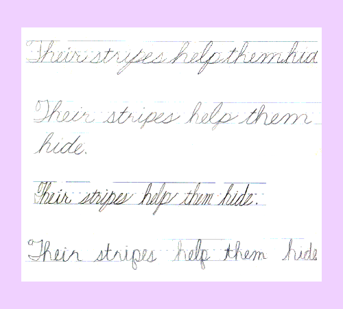 Examples of Handwriting Styles - Draw Your World - Draw & Write Together