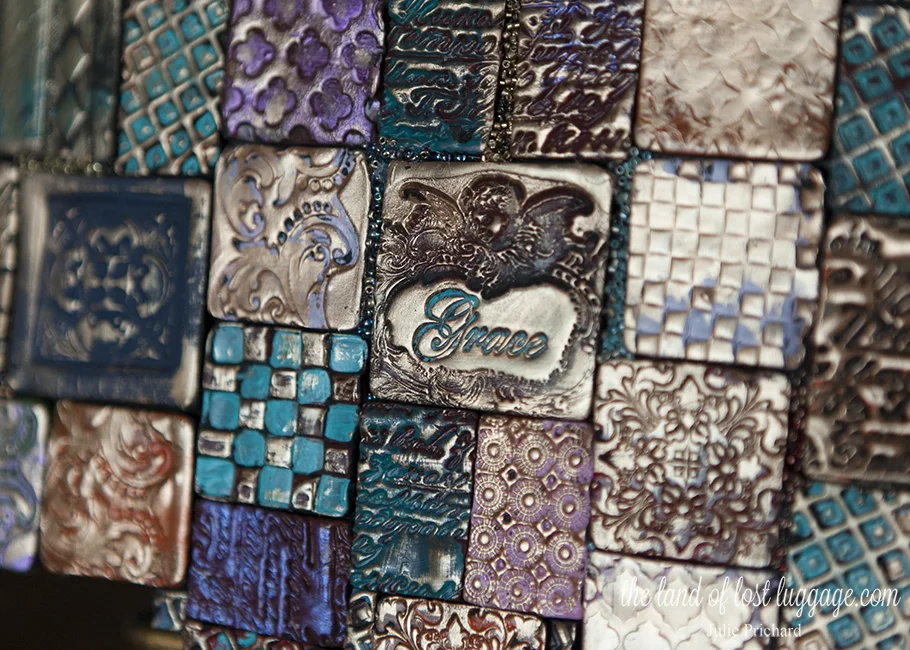 A close- up of some of the tiles..