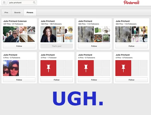 I DO NOT USE PINTEREST.