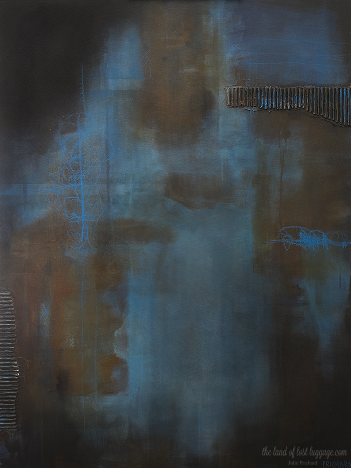 Untitled 30x40"; Mixed Media on Gallery Canvas