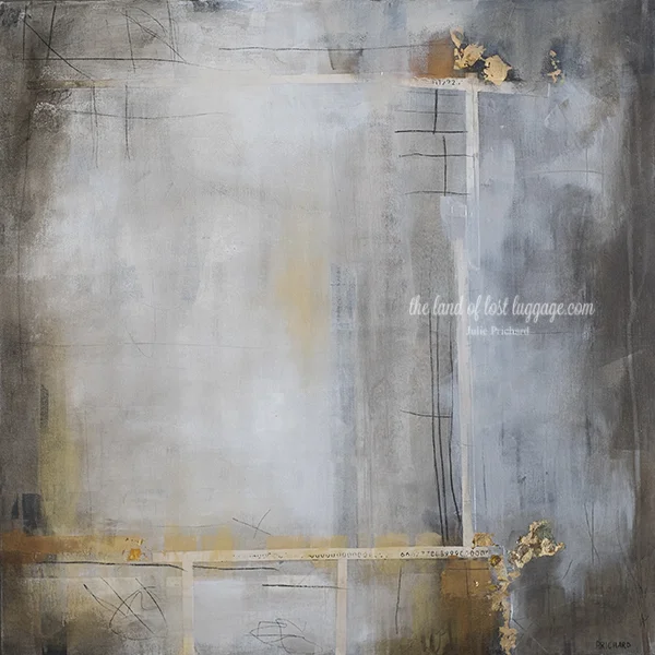 24x24 Mixed media on gallery canvas; second half of a diptych now complete.