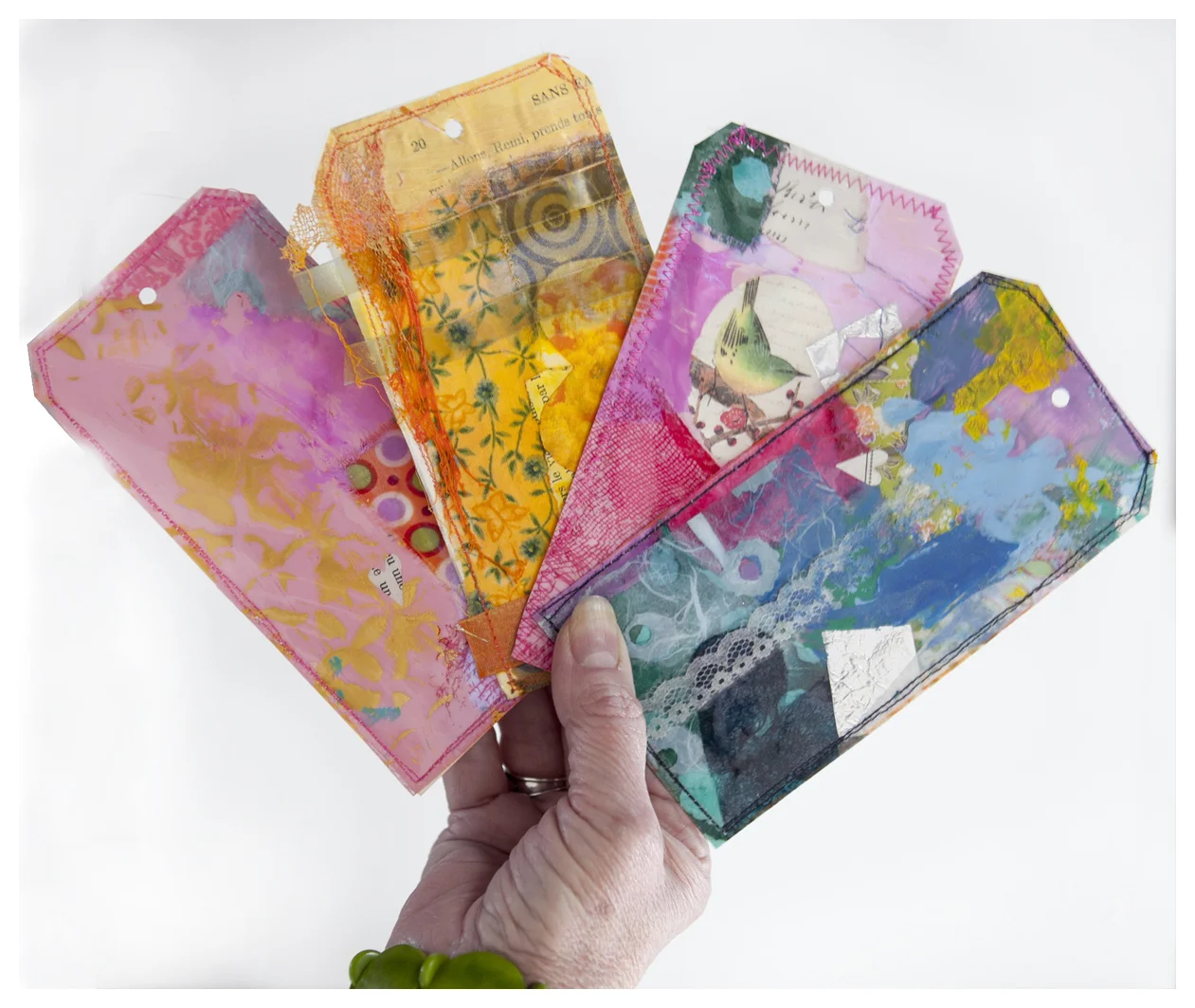 Only one sample of things you can find in our Mixed Media Melange Ecourse.