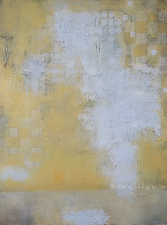 "Checkered Past", Mixed Media on gallery canvas, 30x40"