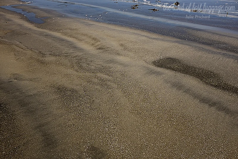 Glitter in the sand..