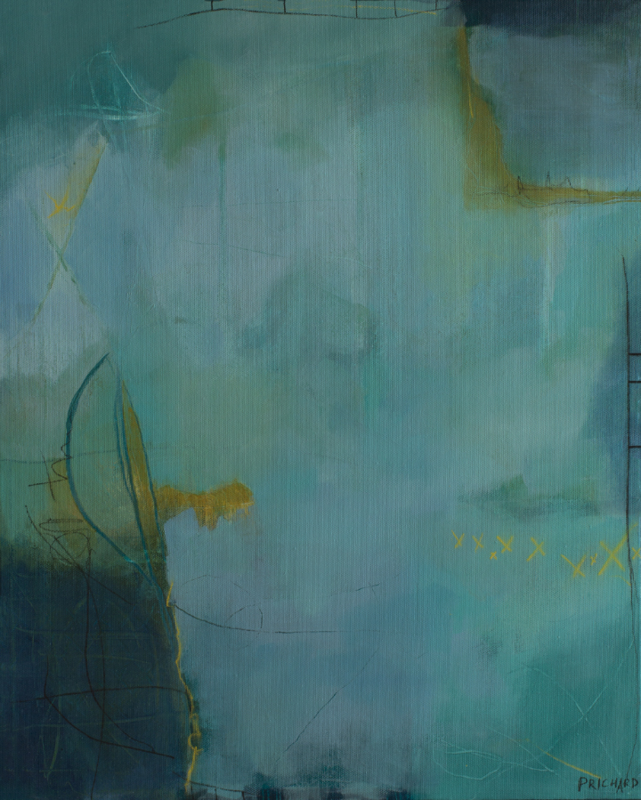 Untitled, 73 - Original art by Julie Prichard. 16x20" mixed media on stretched canvas.