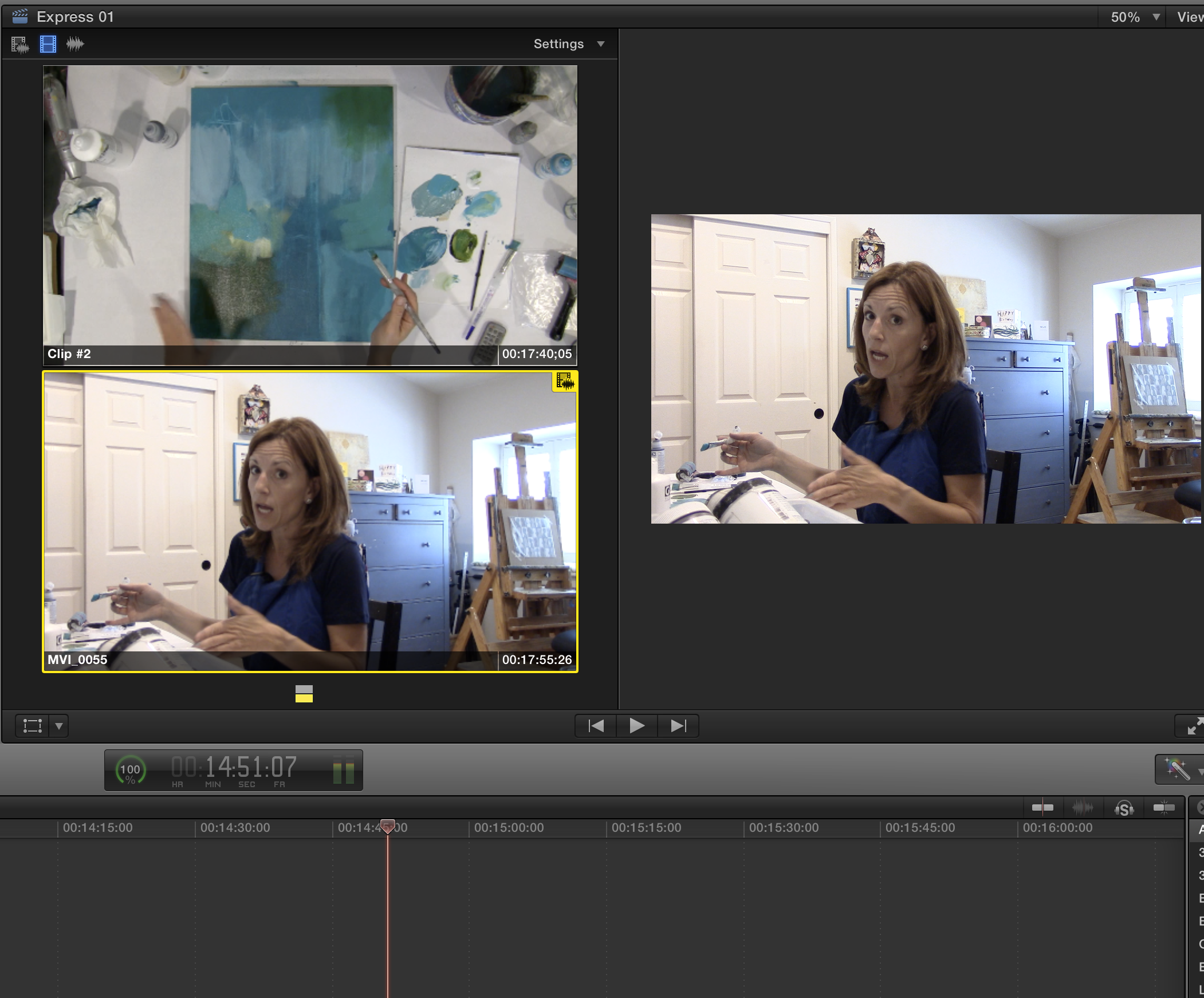 Behind the scenes...new mixed media online classes coming soon!