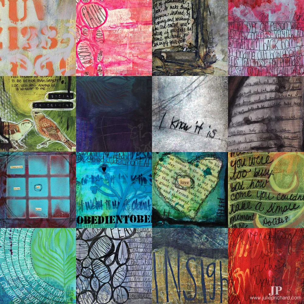 Some of my journal pages from 2009.