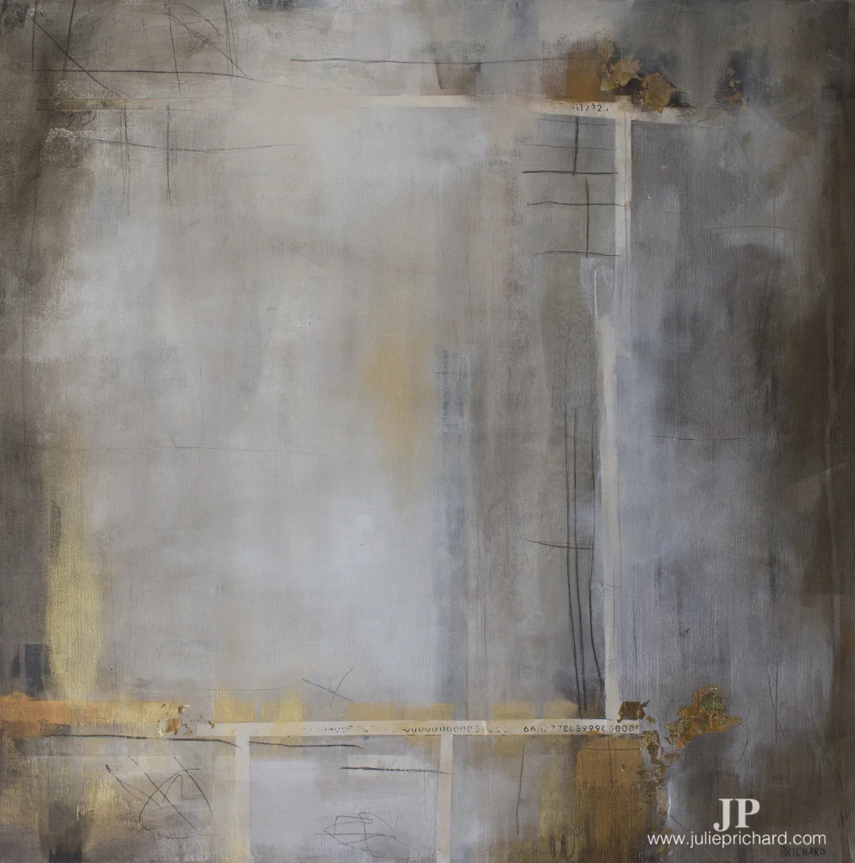 Untitled 04 (R) 24x24x1.25 Mixed media on stretched canvas
