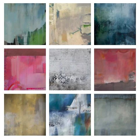 Paint like this...in one of my Mixed Media Online Workshops!