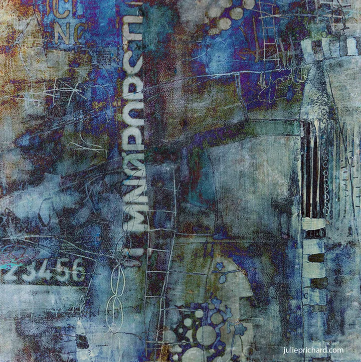 Digital paining using layers of my original paintings with filters.