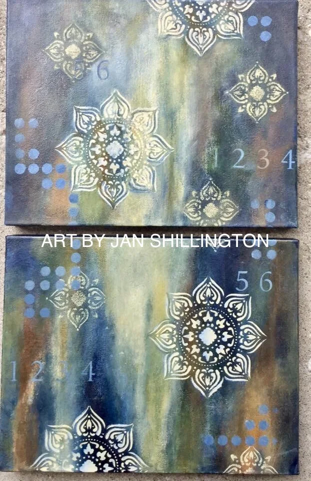 Texture town class work from Student, Jan Shillington.