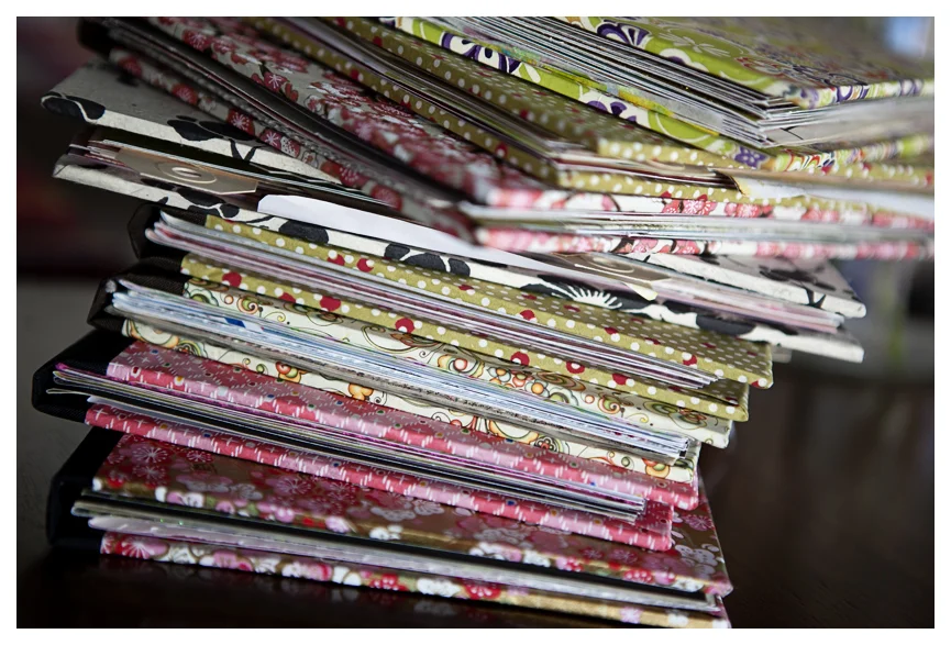 “Idea Book” machine sewn signatures; impressive gift; whips up in a couple of hours. They’ll love it!