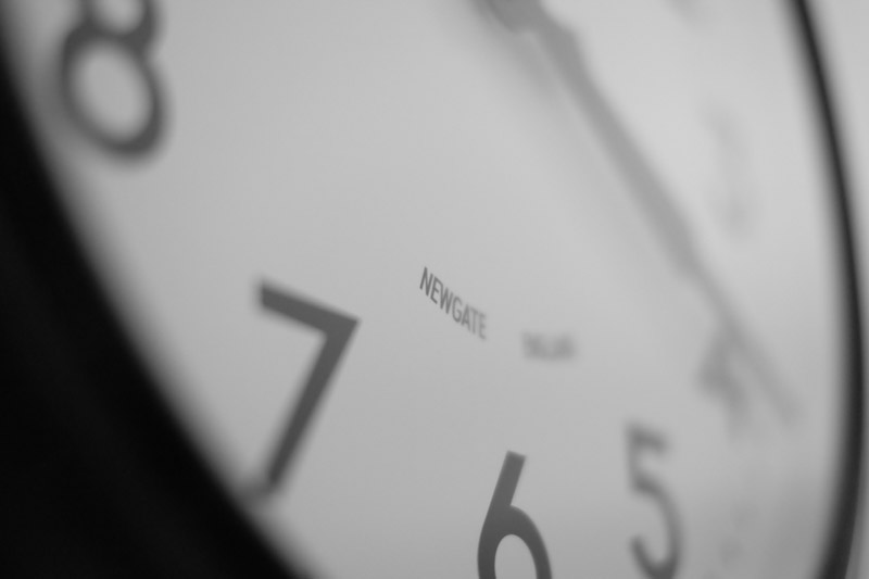 Newgate Clock - Fuji 35mm f1.4 @ f1.4
