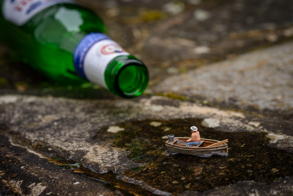 Gone Fishing - 1/87th Scale Preiser figure