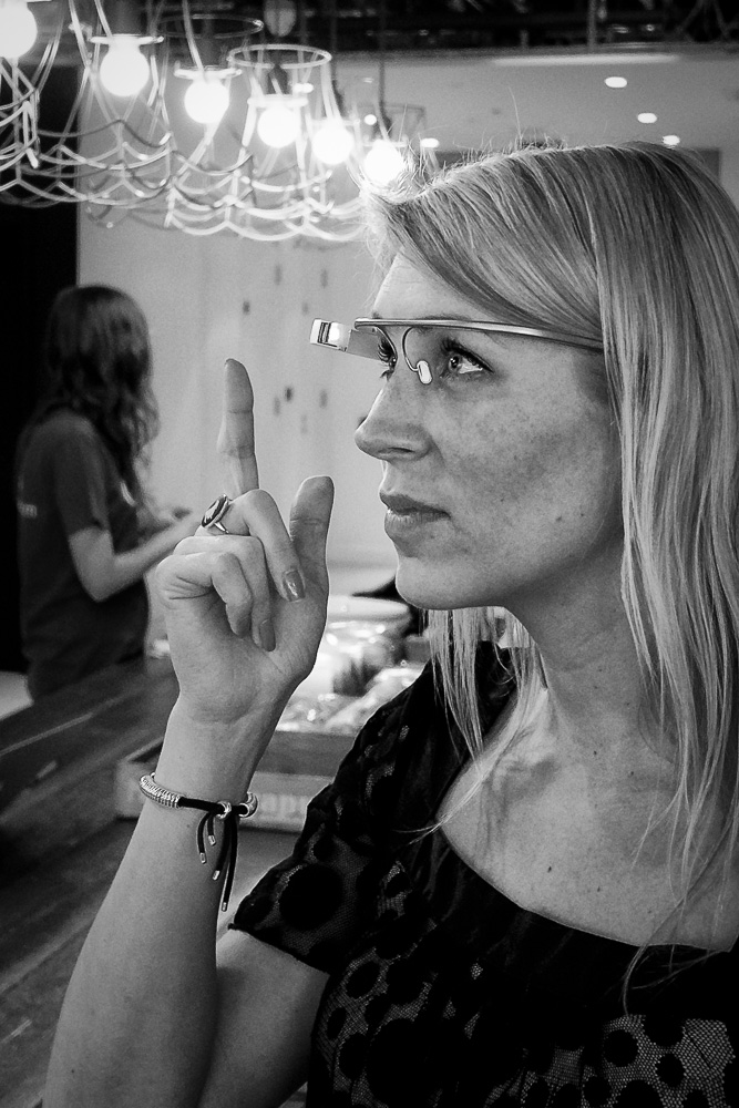 Google Glass in action in the UKooG