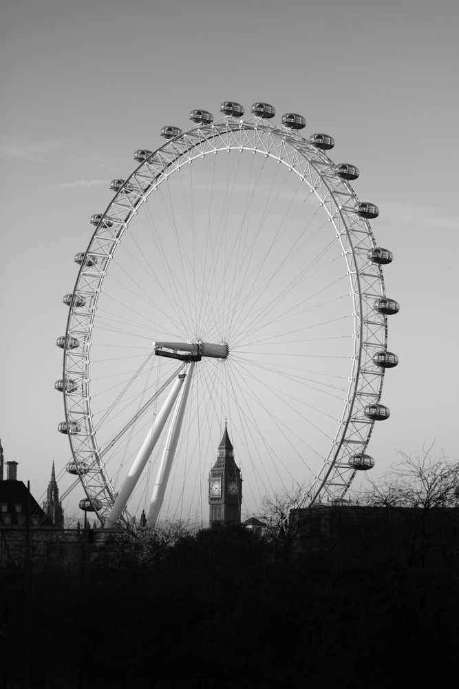 London Eye and Big Ben - Fuji X-T2 56mm @ f1.2