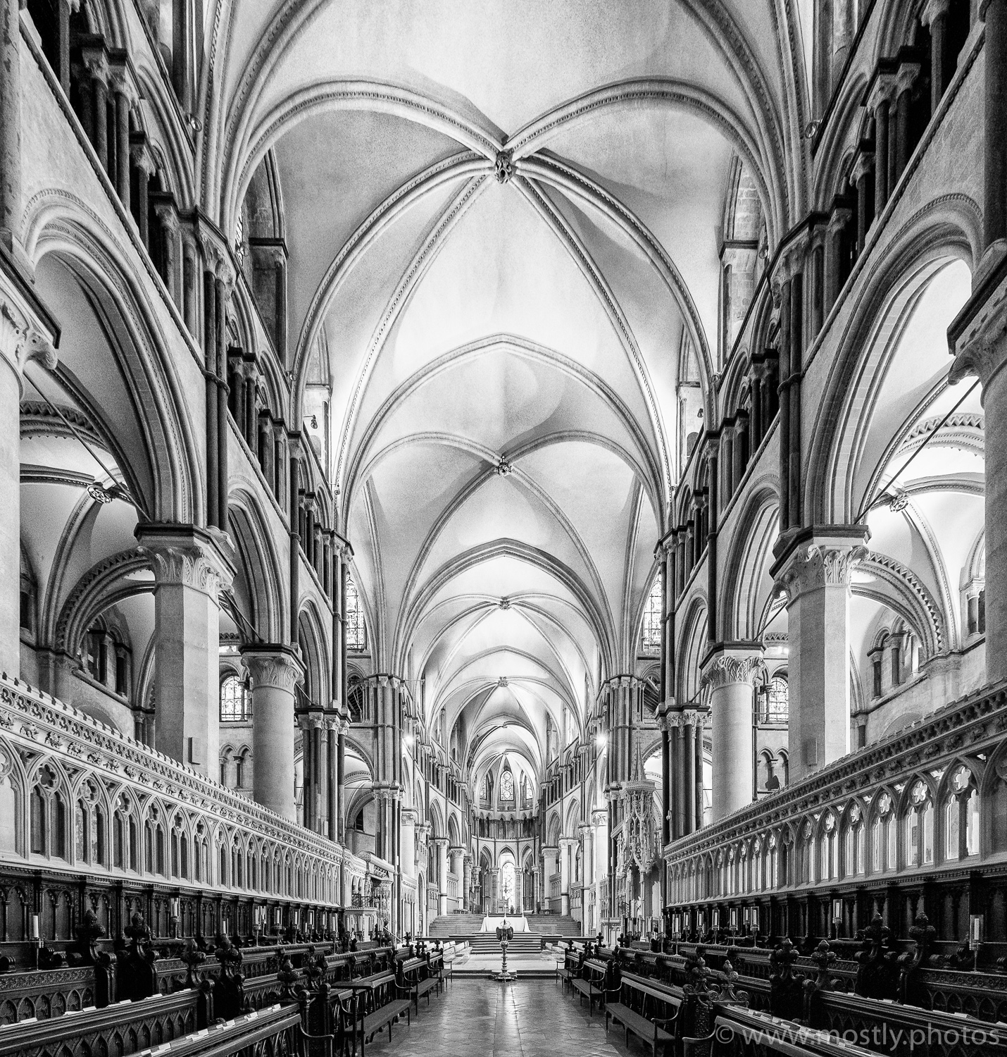 Fuji X-T2 Interior of Canterbury Cathedral