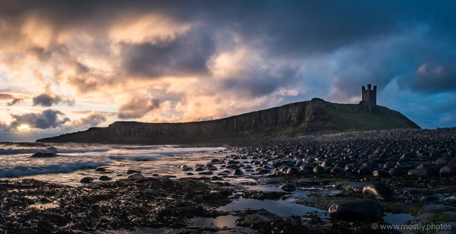 Dunstanburgh Castly from Embleton Bay Fuji X-T2 and Fuji 18-135mm