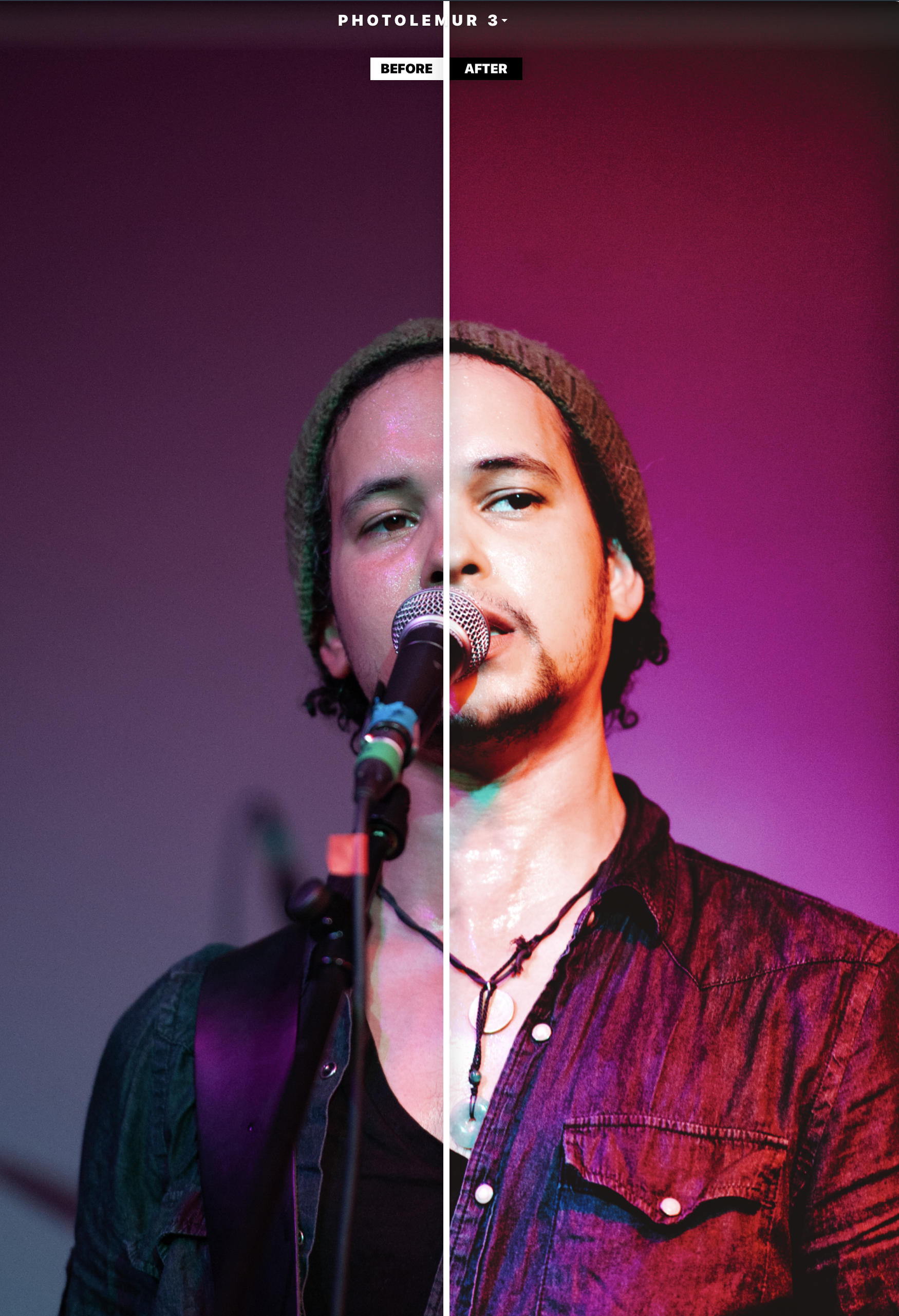 Photolemur 3 - Before and After Example - Portrait