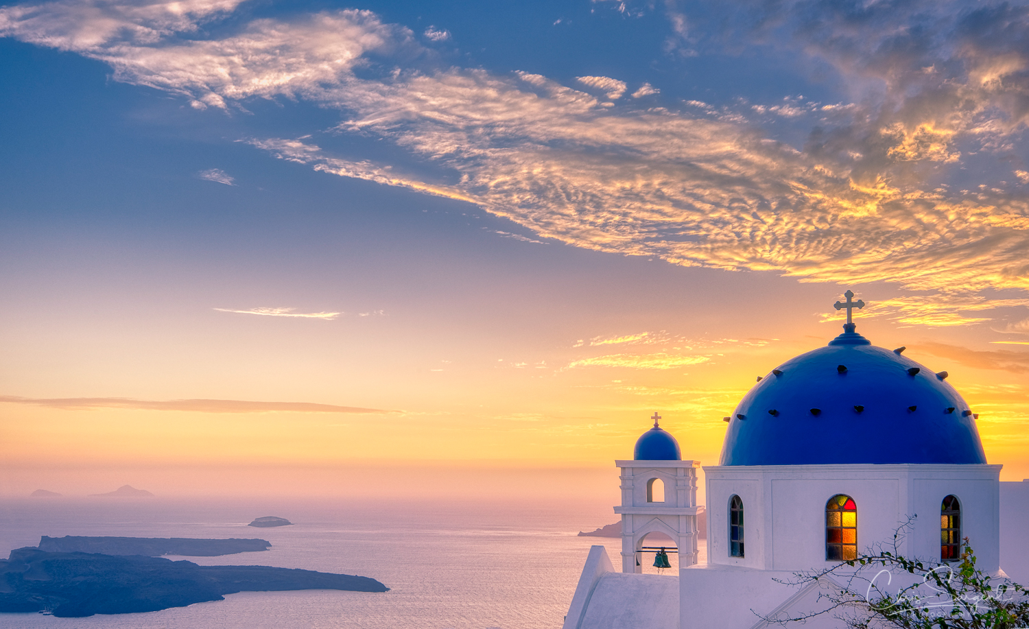 Santorini Sunset Fuji X-T3 HDR