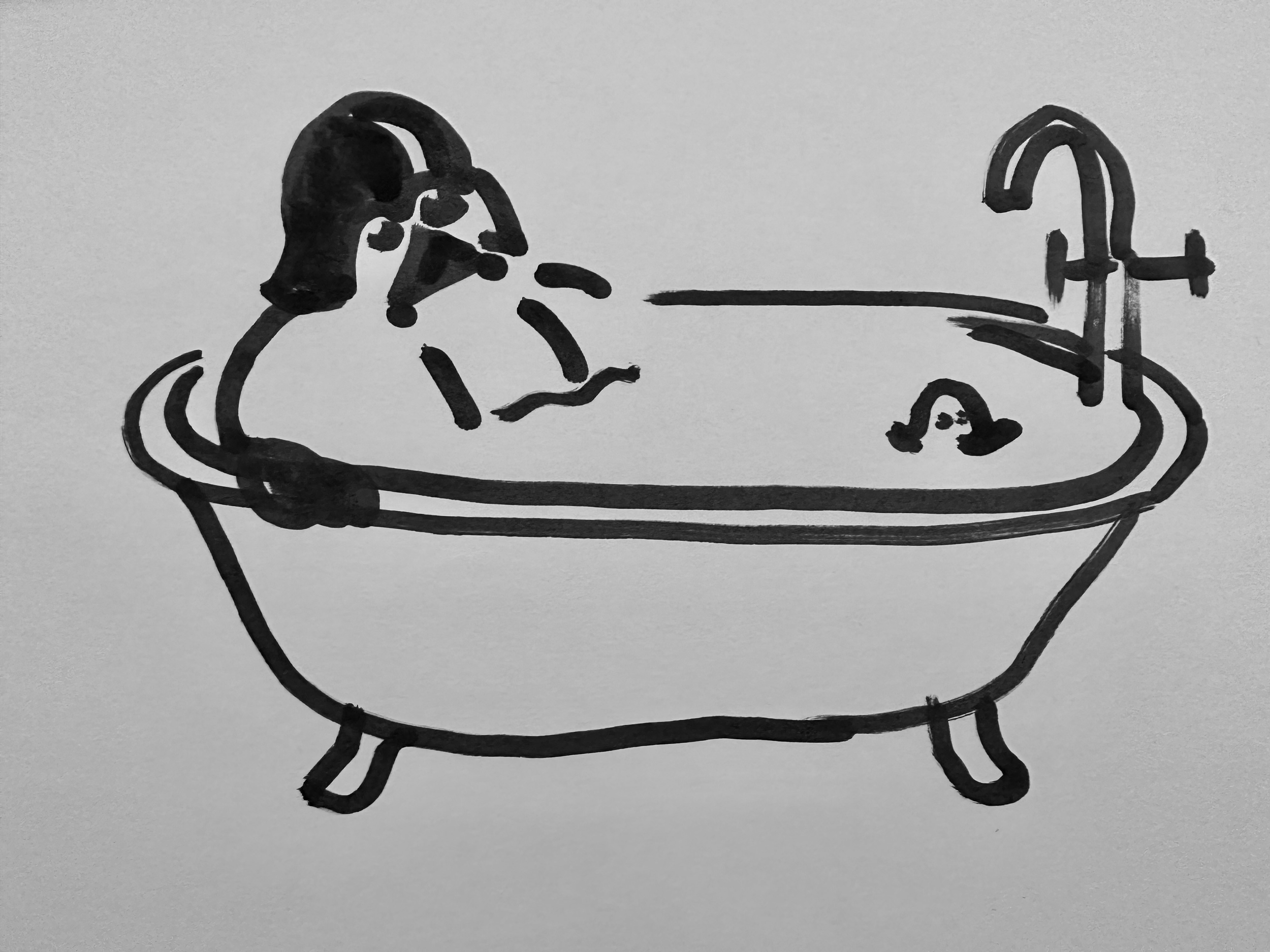 Hand-drawn outline bathtub, simple styles outline vector. Simple doodle  sketch style. Vector illustration. 30330223 Vector Art at Vecteezy