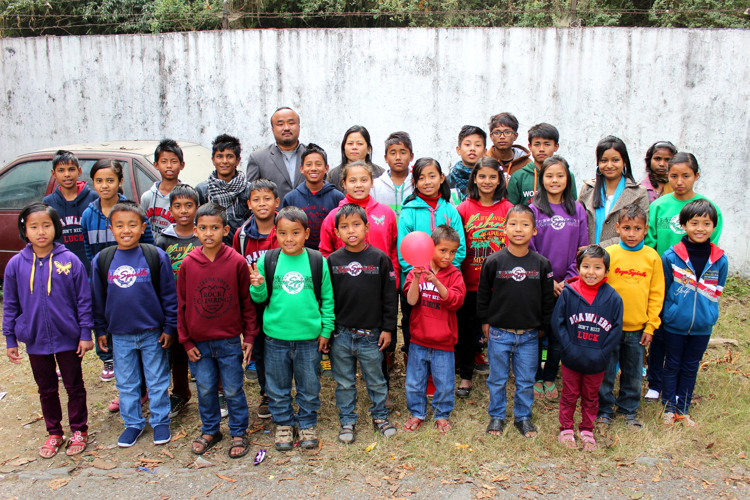  The Children and staff of the Kalimpong 1 children's home. 