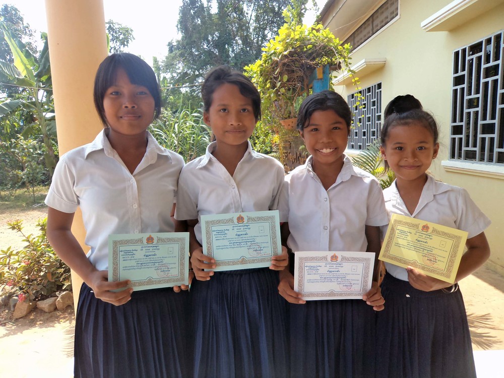 Honor students from Asias' Hope Cambodia