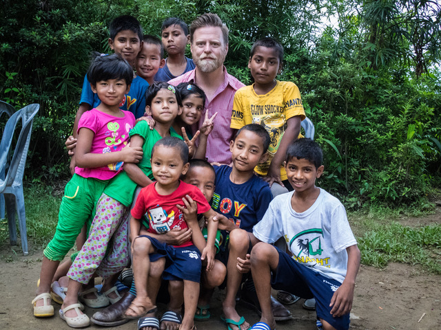  Me, with Nikita and other kids from our Kalimpong 5 and 6 homes 