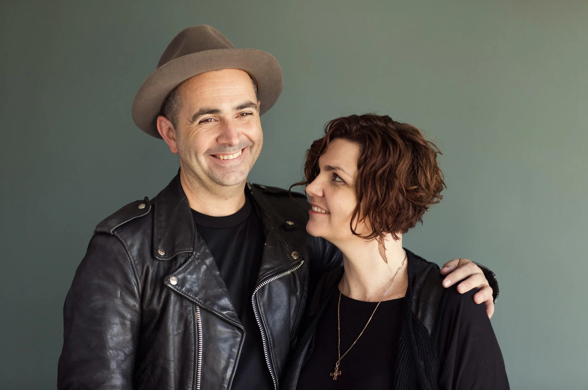 Simon is pictured here with his wife, Melanie.