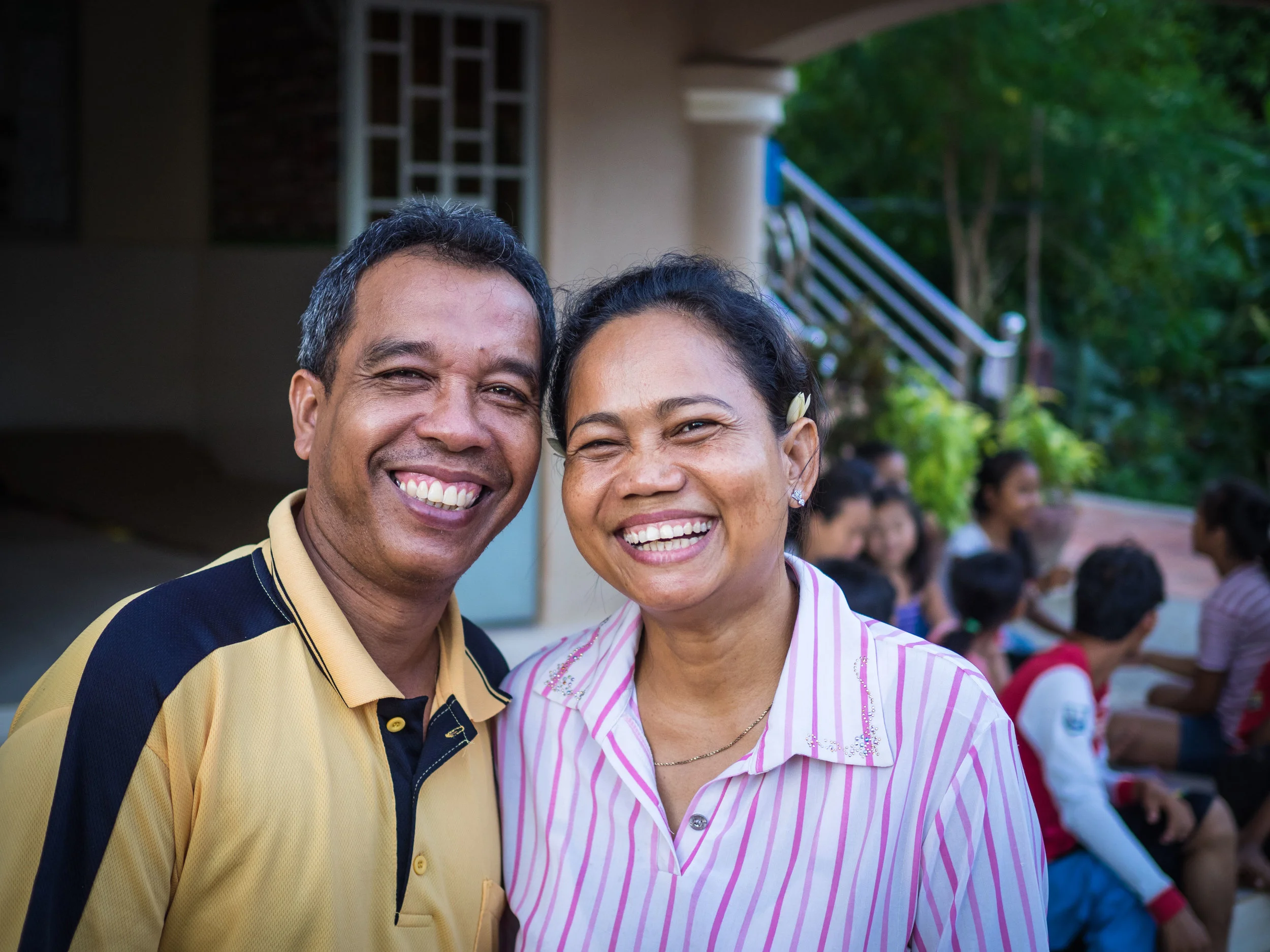 With a bit of sadness we wish Narun and Sophal — parents at the Prek Eng 2 home for 13 years —congratulations on their retirement and prayer for the next chapter of their lives.