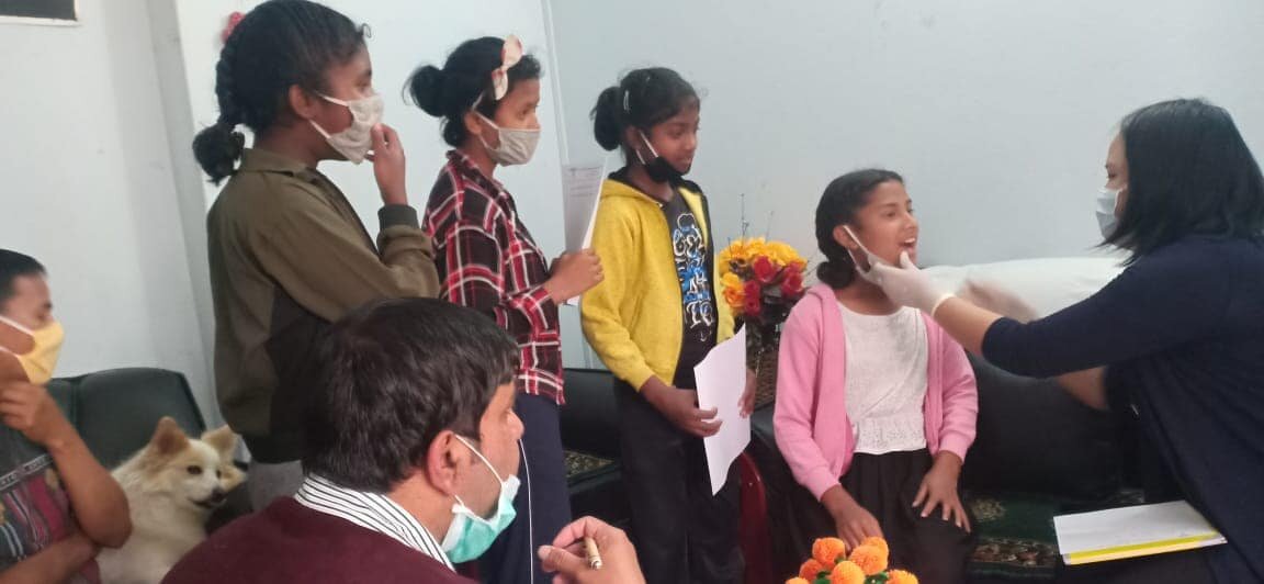  The children in Kalimpong receive regular health checkups to ensure their safety during this crisis. 