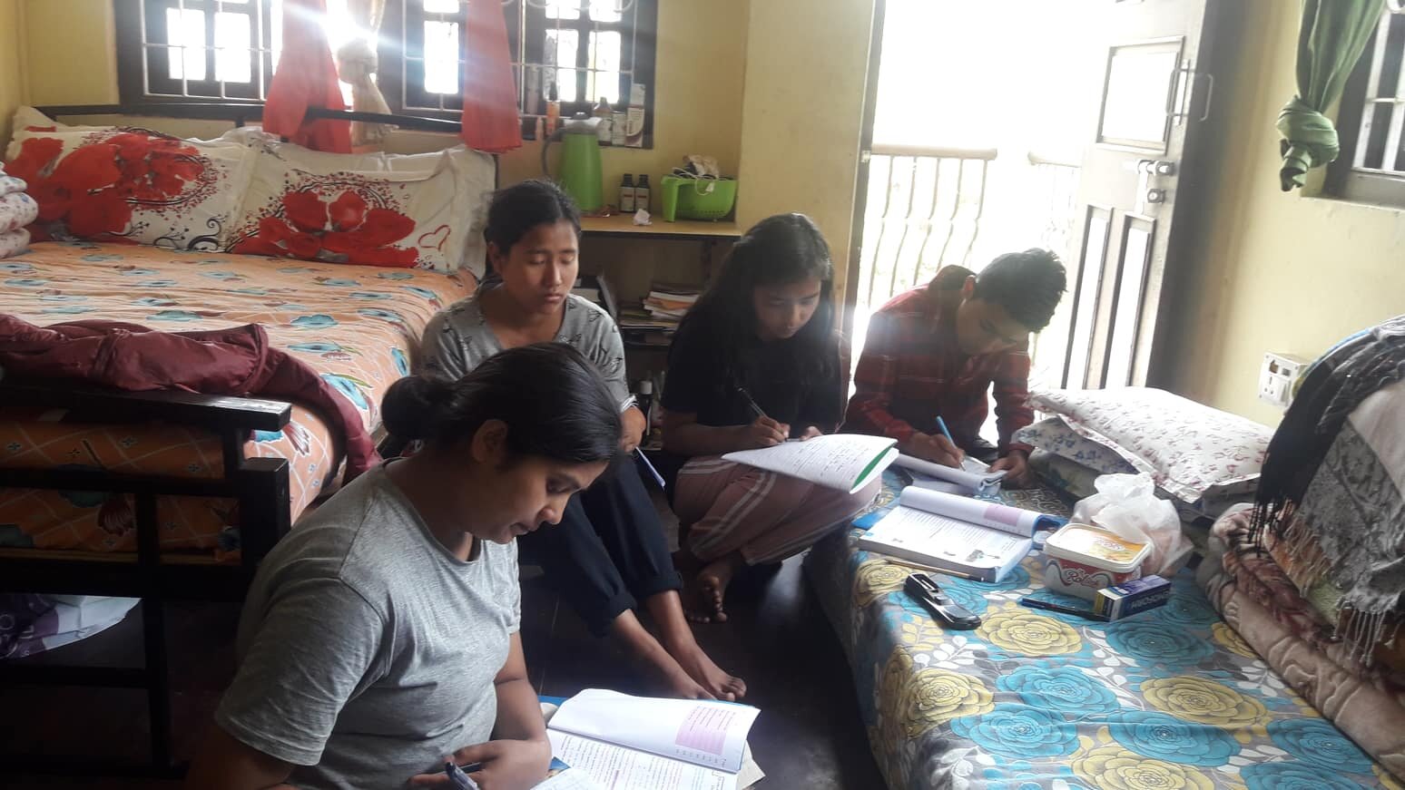  High school students in Kalimpong are working hard to keep up on their studies despite not being able to attend classes in-person. 