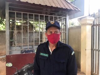  The security staff at our Prek Eng, Cambodia campus keeps watch over our entrance gate to prevent unauthorized comings and goings —&nbsp;especially important during this crisis. 