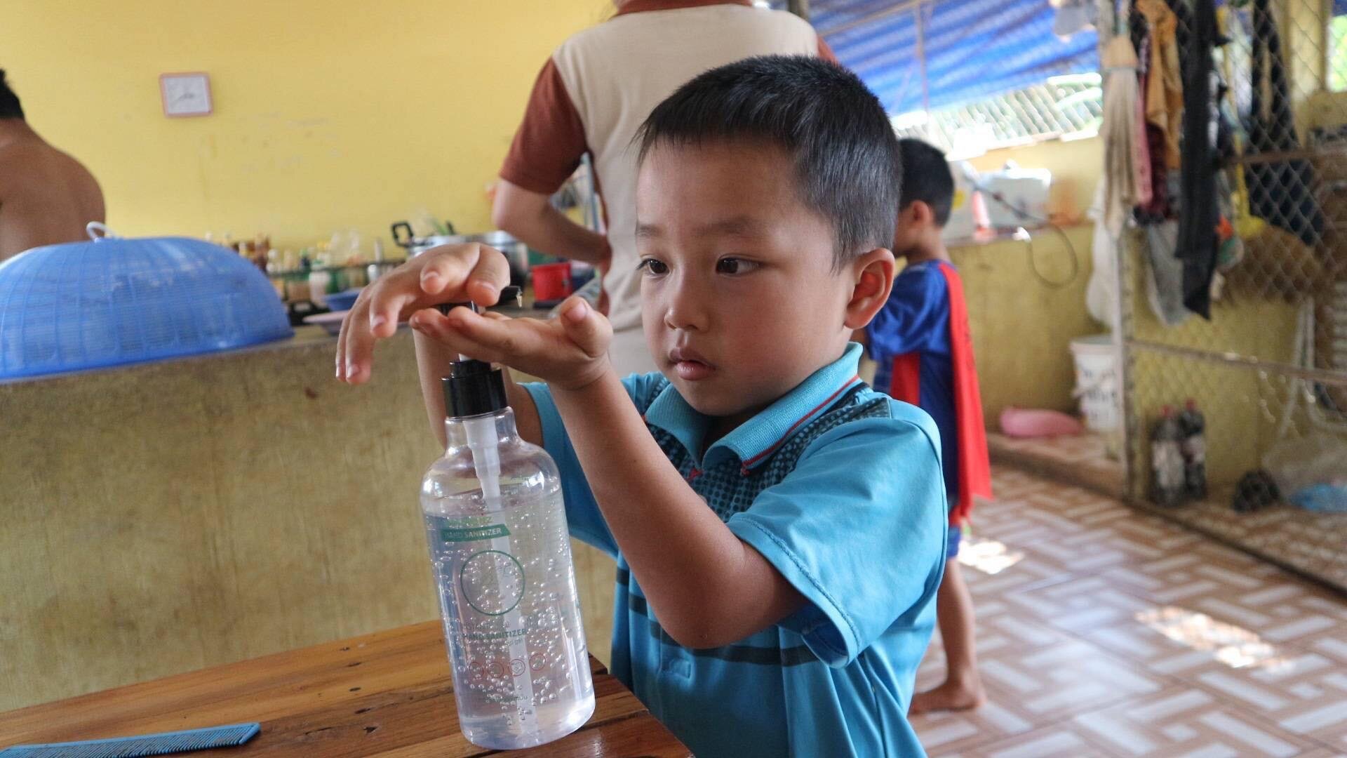  The children at our Wiang Pa Pao, Thailand homes have an ample supply of hand sanitizer, soap and other disinfectants, and are learning a lot about personal hygiene during this epidemic. 