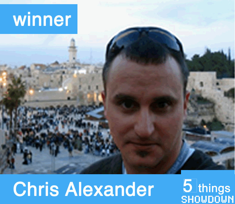 With 53% of the Votes, Chris Alexander is our Round 1 winner for the 4th matchup! Thanks also to Zac Eubank for playing along!