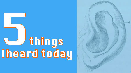 1. Ladytron - White Elephant http://bit.ly/jRvadp
Ladytron - White Elephant by nettwerkmusicgroup
2. Rave On (Buddy Holly cover) by Julian Casablancas http://bit.ly/lvP48M
3. One Day by Sharon Van Etten http://bit.ly/mltbgn
4. Orange Miss You by Tonstartssbandht http://bit.ly/lMyu9g
5. California by EMA http://bit.ly/kllDfp
