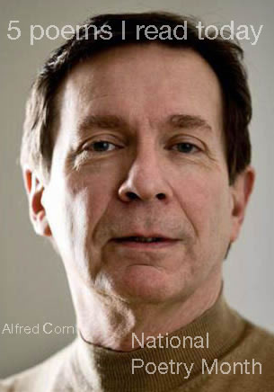 1. An Xmas Murder by Alfred Corn http://bit.ly/hjZc4M
2. You Love, You Wonder by Brenda Shaughnessy http://bit.ly/fAsUoz
3. The Gloves by Shang Qin http://bit.ly/gAMAy8
4. What He Thought by Heather McHugh http://bit.ly/eATrfg
5. Contraction by Ravi Shankar http://bit.ly/eIe1EH