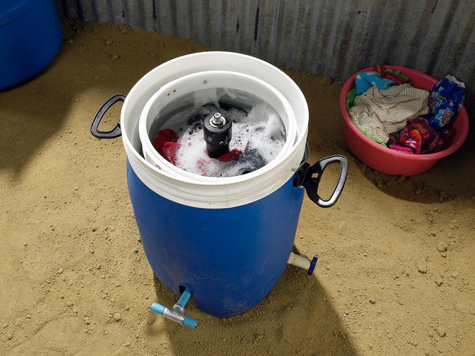  ​Foot-powered washing machine 