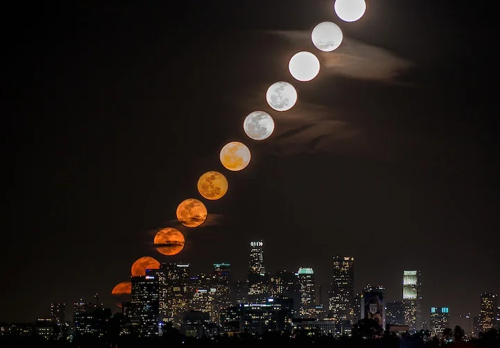 Full Moon over Downtown LA