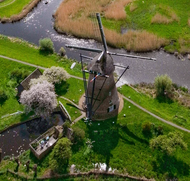 KAP Kite Aerial Photography windmill Netherlands Holland.jpg
