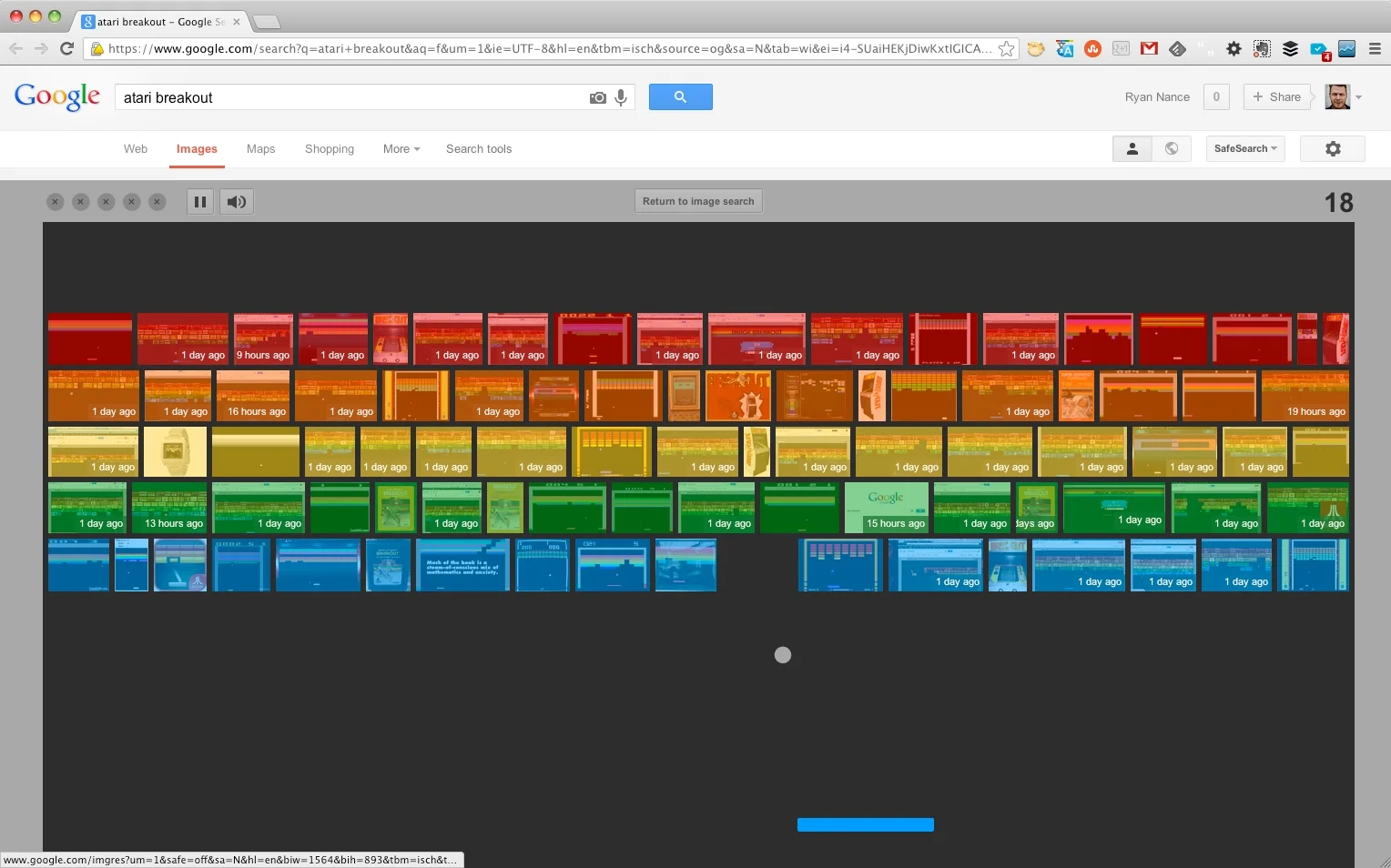Google Break Out Easter Egg — 5 things I learned today