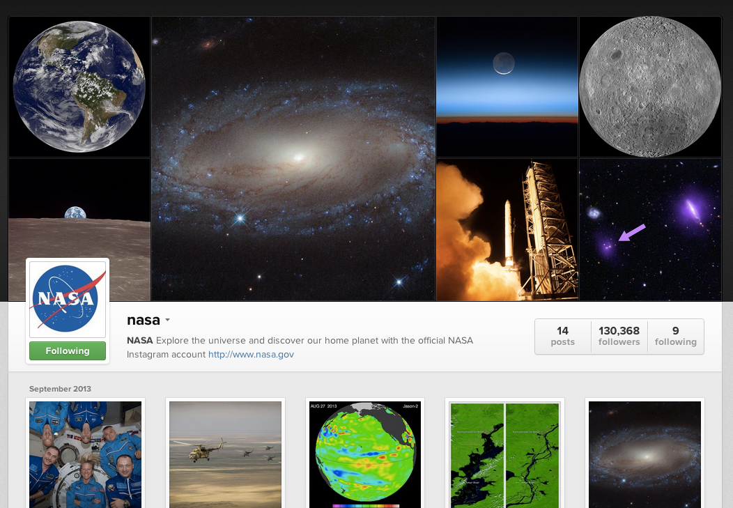 NASA opens its Instagram Account