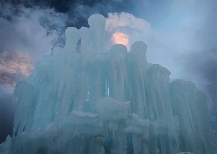 Gorgeous Ice Castles Constructed by Brent Christensen