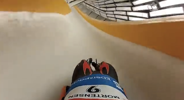 POV of Double Luge at the Sochi Olympics