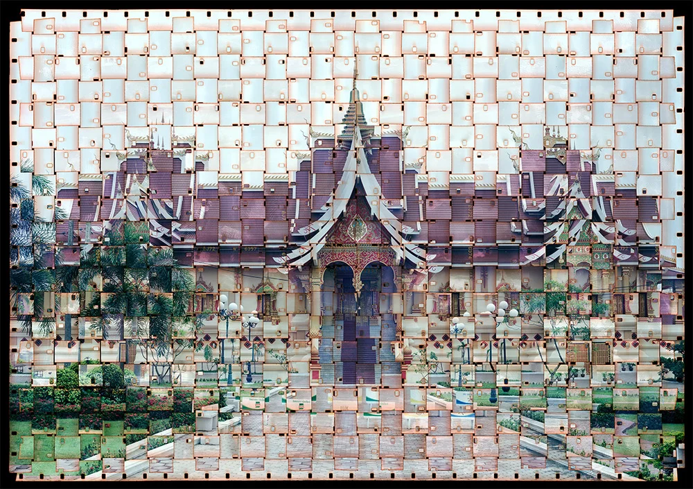 Film Strips Woven Together to Form Images by Seung Hoon Park