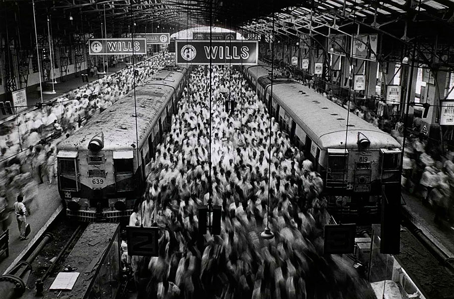 Churchgate Station, Western Railroad Line, Bombay, India (1995)