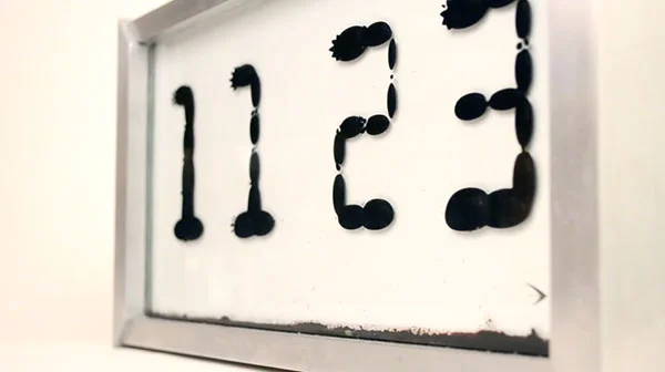 Ferrofluid Clock — Analog Digital