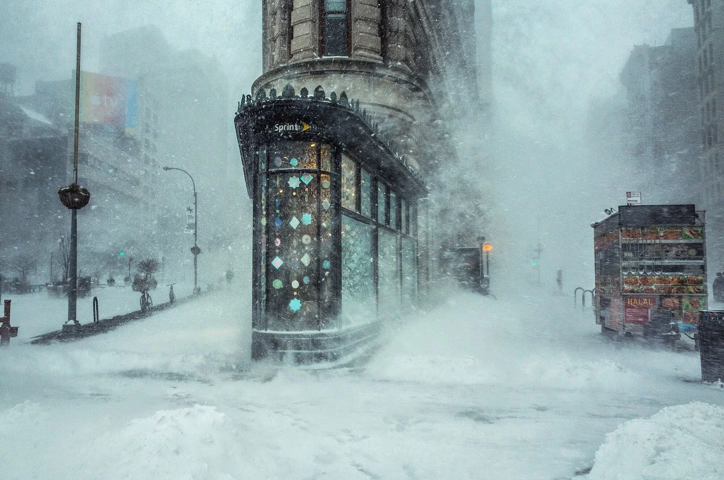 Photo of the Day - The Flat Iron Building in Jonas Blizzard by Michele Pallazzo