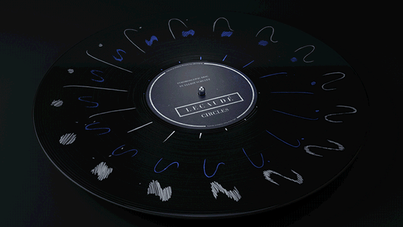 Slipmat Animation from Designer Elliot Schultz for Lecaudé’s Circles