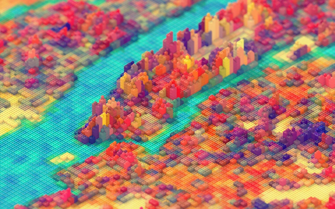 Image of the Day - NYC rendered in LEGOS